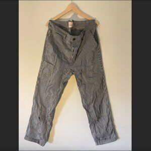 Imperfects Courier Pant in Indigo Hickory Stripe | Gold Thread Special